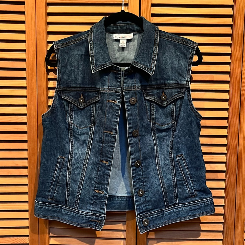 Style & Co. Indigo Denim Vest
